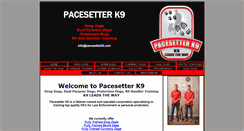 Desktop Screenshot of pacesetterk9.com