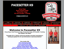 Tablet Screenshot of pacesetterk9.com